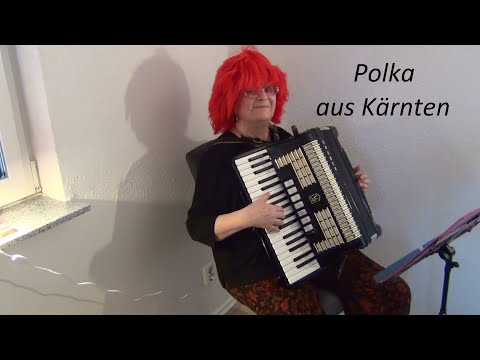 Pumuckl spielt Polka aus Kärnten - Volksmusik mit Akkordeon - Heidrun Hamp - Faschingsmusik