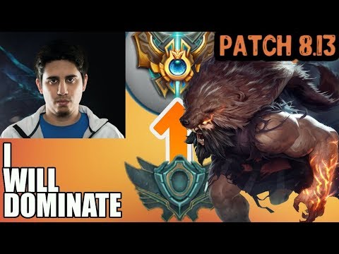 UNRANKED to CHALLENGER | IWillDominate | UDYR vs XIN ZHAO | UDYR Jungle | Patch 8.13