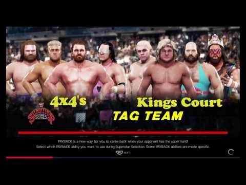 2K Survivor Series 89 4x4's vs Kings Court