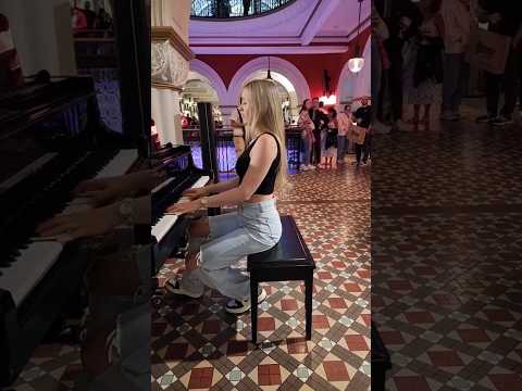 Playing Still D.R.E on a public piano