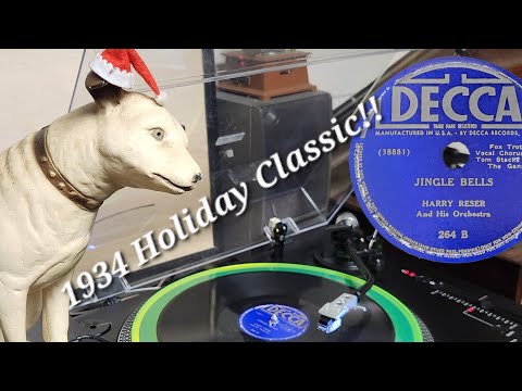 🎅1934 Jingle Bells ~ Harry Reser & His Orchestra v. Tom Stacks - DECCA Holiday Christmas 78 Record