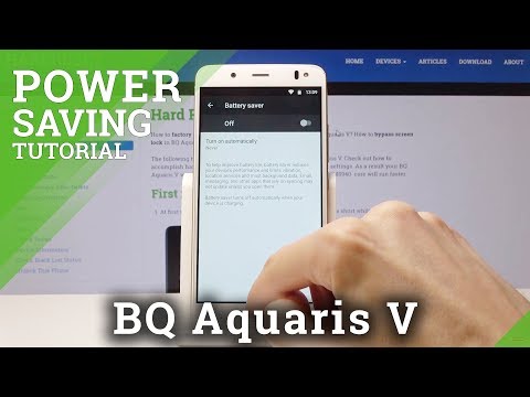 How to Enable Power Saving Mode in BQ Aquaris V - Battery Saver