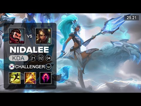 Nidalee vs Graves JUngle - KR Challenger - Patch 25.21 Season 15