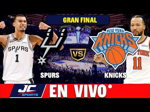 🔴 SAN ANTONIO SPURS VS NEW YORK KNICKS EN VIVO 🏀  NARRACIÓN 🎤 JUEGO 4 - NBA PLAYOFFS 🏆 - JC SPORTS