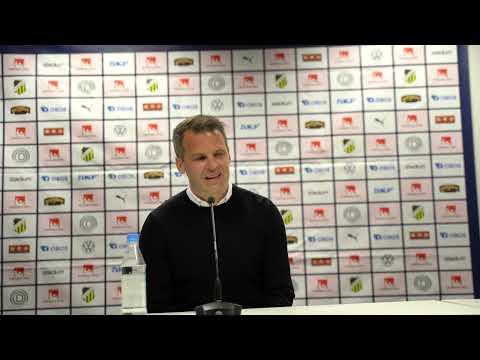 Presskonferens efter BK Häcken–Kristianstads DFF.