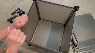 C&AHOME Cube Storage Organizer Review, Easy to Assemble! Really Like this for Extra Storage
