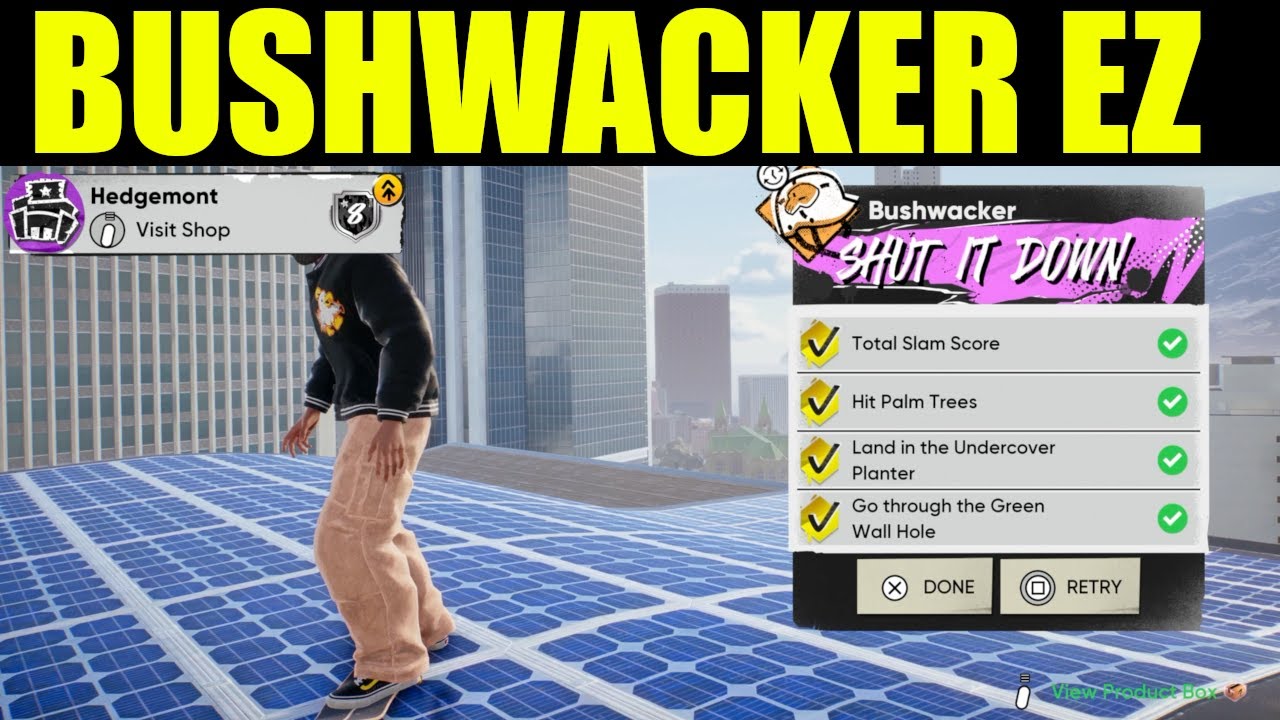 Skate 4 - bushwacker goals | how to land in the undercover planter |