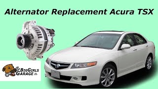 How To Test & Replace An Alternator (Acura TSX 2004-2008) (K24A2) EASY!!