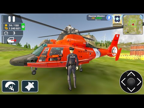 HH-65 Dolphin & Airbus A380 Airplane American Police Officer as Pilot Simulator - Android Gameplay.