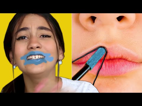 TESTANDO TRUQUES VIRAIS de MAQUIAGEM!! Dumb Life Hacks Makeup 💔💄| Bela Bagunça