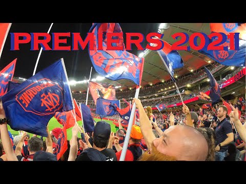 AFL Grand Final 2021 Final Siren and Song in the Melbourne Cheer Squad