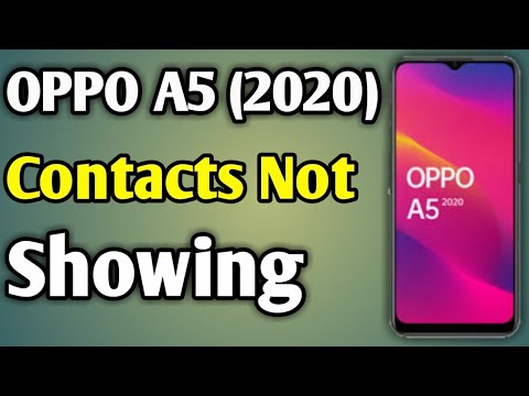 Oppo A5 2020 Contact Setting | Oppo A5 2020 Contacts Show | Oppo A5 2020 Contact Number Setting