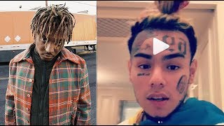 6ix9ine Warns Juice Wrld &#39;Don&#39;t Diss Me.. I&#39;ll find your Ex that broke your heart and Pipe her out&#39;
