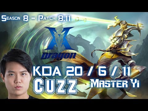 KZ Cuzz MASTER YI + Gorilla TARIC Mid vs Taliyah Jungle - Patch 8.11 KR Ranked