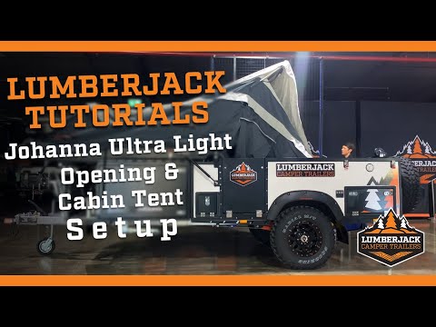 Johanna Ultra Light Open & Cabin Tent Setup