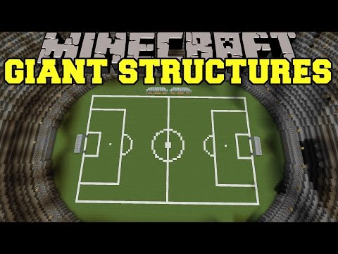Minecraft: GIANT STRUCTURES (EPIC NEW BUILDINGS!) Mod Showcase