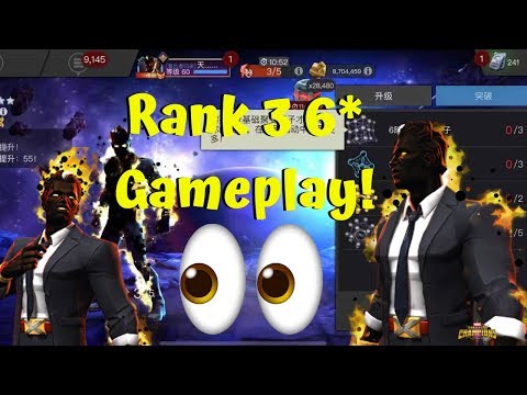 First Rank 3 6-Star Gameplay in the World! Sunspot! 38 Hits! - Marvel Contest of Champions