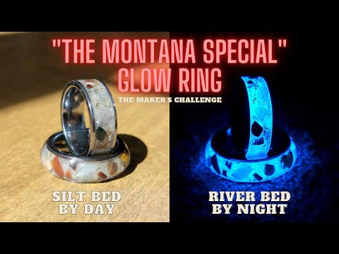 Making a Glow Ring with Yellowstone River Rocks | The Makers Challenge | From Beach to Bling #1