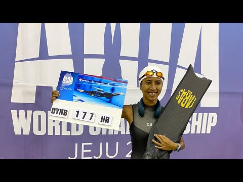 New Malaysia Record for Freediving in Dynamic Bifins 177m Aida worldchampionship Jeju 2023