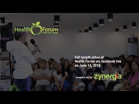 14 June 2019 | Health Forum via Facebook Live