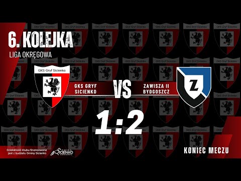 Skrót meczu Gryf Sicienko - Zawisza II Bydgoszcz 1:2