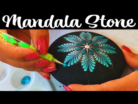Mandala Dot Painting How To Paint Stones Rocks Dotting Artist Tutorial Art Mandalas #mandala #art