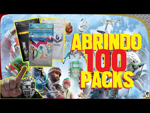 ABRINDO 100 PACKS - Alpha Packs R6 Alpha Packs Rainbow Six Snow Brawl Packs R6 Esports Packs