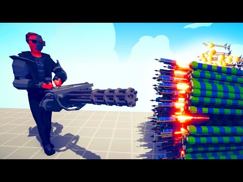 TERMINATOR vs 3x EVERY GOD 🔫🔫🔫 | Totally Accurate Battle Simulator TABS