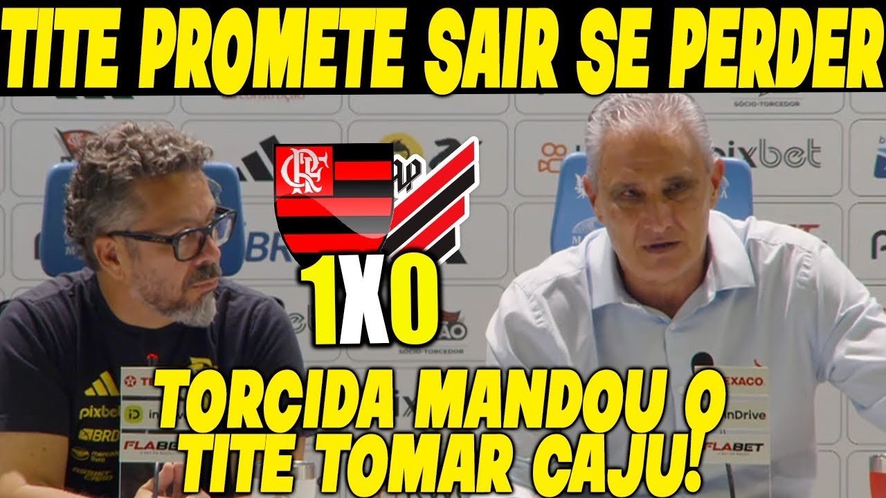 É ISSO MESMO.. “SE PERDER É TCHAU PRA SEMPRE DO FLAMENGO!” COLETIVA PÓS-JOGO:FLAMENGO 1-0 ATHLÉTICO