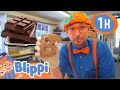 Blippi Makes Chocolate And Popsicles 1 HOUR BEST OF BLIPPI FOOD Blippi Toys Educational Videos