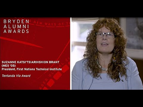 2019 Bryden Alumni Awards - Suzanne Katsi’tsiarihshion Brant (MES ’05) – Tentanda Via Award