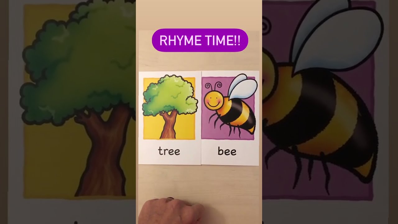 O que rima com TREE e BEE em Inglês - #shorts