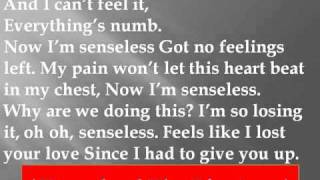 David Archuleta - Senseless Lyrics