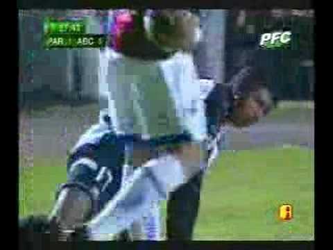 Jogo Paraná 1x0 ABC -  Juiz náo deu o gol