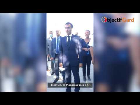 NÎMES Quand des jeunes du Chemin-Bas d'Avignon rencontrent Emmanuel Macron