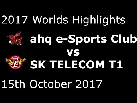 AHQ vs SKT HIGHLIGHTS 2017 WORLDS GROUP STAGE DAY 8 GROUP A
