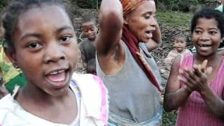Madagascar village greets stranger with song and dance!