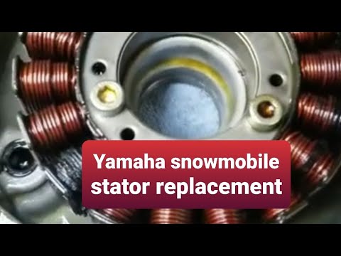 Stator replacement on Yamaha snowmobile 4 stroke Genesis VK professional.