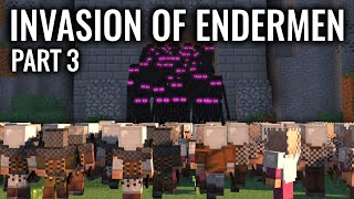 INVASION OF ENDERMEN| War of Villagers in Minecraft| Part 3