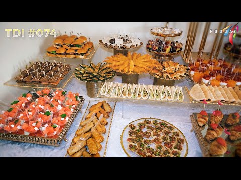 Wedding Appetizer Buffet Table # 074 | Party finger food | Party buffet table decorating ideas