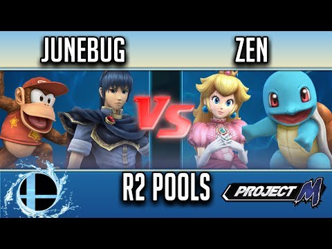 VGz | Junebug (Diddy Kong, Marth) vs Zen (Peach, Squirtle) - Smash 'N' Splash 3 PM Round 2 Pools