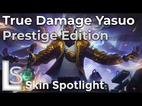 True Damage Yasuo Prestige Edition - Skin Spotlight - True Damage Collection - League of Legends