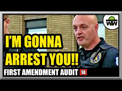 I'M GONNA ARREST YOU! - MOVE BACK - Cop Watch / First Amendment Audit with Amagansett Press - Iowa