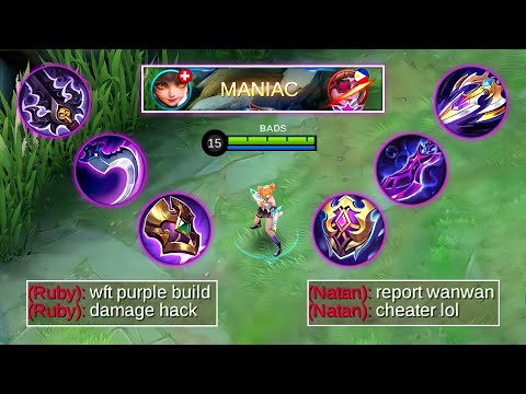 WANWAN PURPLE BUILD ON MYTHIC RANK! | TOP GLOBAL WANWAN | MLBB