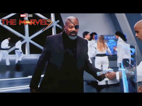 Nick Fury calls Cap'n Marvel | The Marvels [1080p]