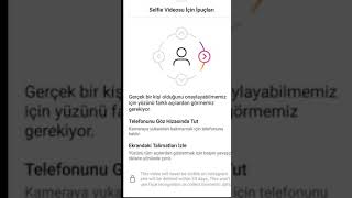 İNSTAGRAM SELFİE VİDEOSU DOĞRULAMA ÇÖZÜMÜ/İNSTAGRAM SELFİE VERİFİCATİON