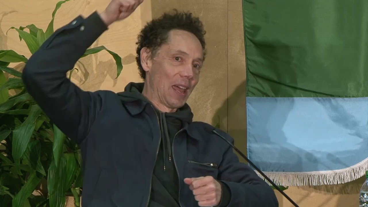 Michael Lewis and Malcolm Gladwell at the 2022 New Orleans Book Festival