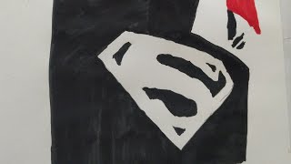 Drawing Superman Silhouette | DC Comics Fan Art Tutorial