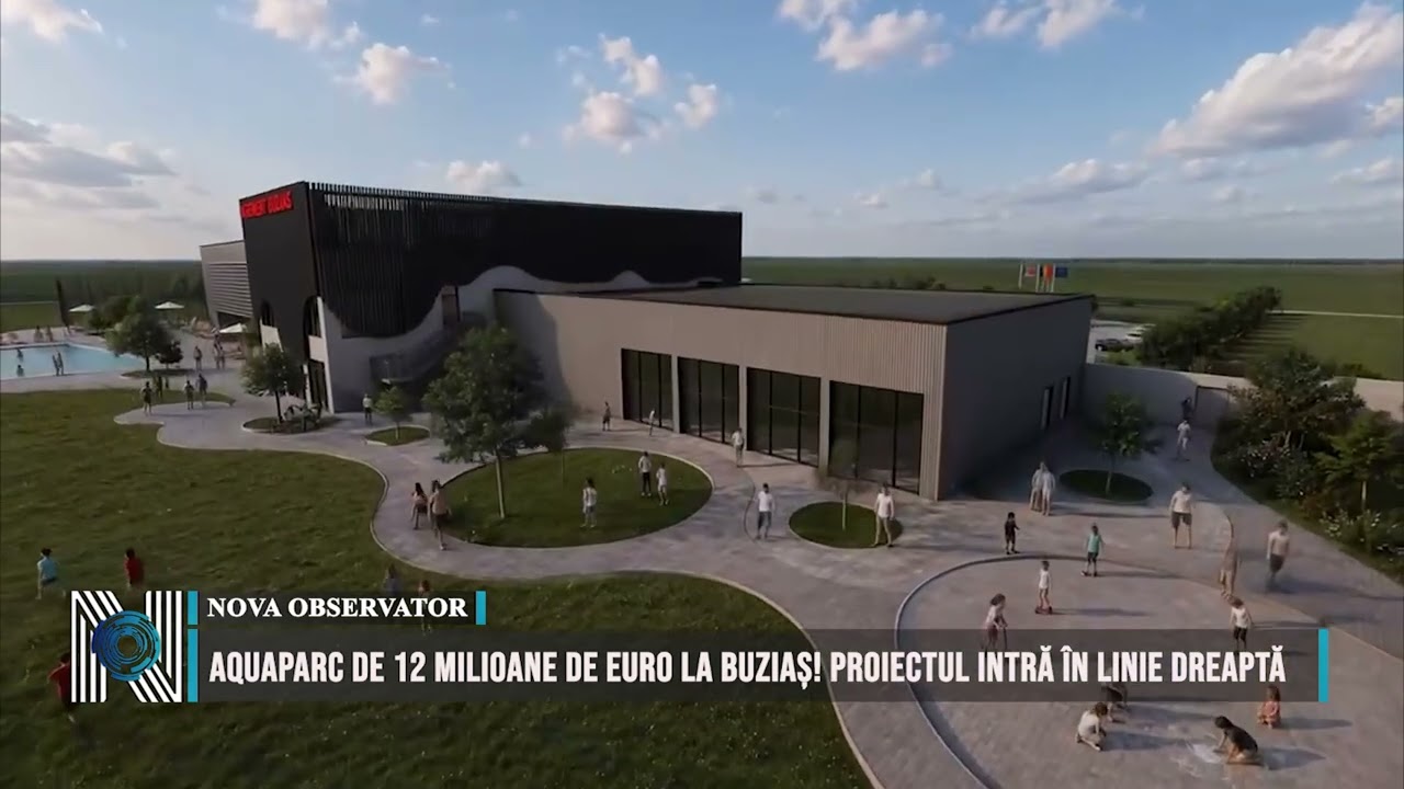 AQUAPARC DE 12 MILIOANE DE EURO LA BUZIAȘ! PROIECTUL INTRĂ ÎN LINIE DREAPTĂ