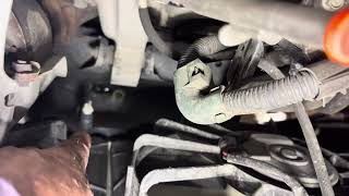 Replace thermostat on 2015 CRV from the top. 35-40 mins.